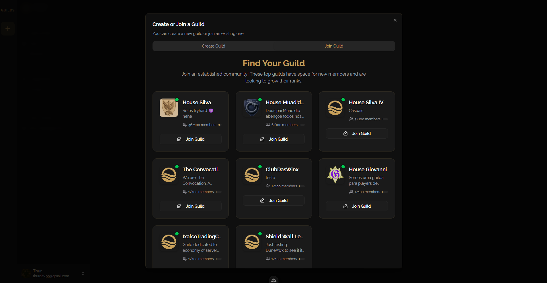 Joining Guilds is Now Easier